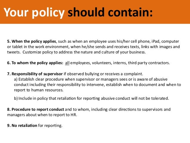 cell phone policy template
